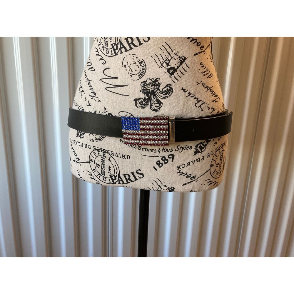 American Flag Rhinestone Belt